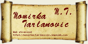 Momirka Tarlanović vizit kartica